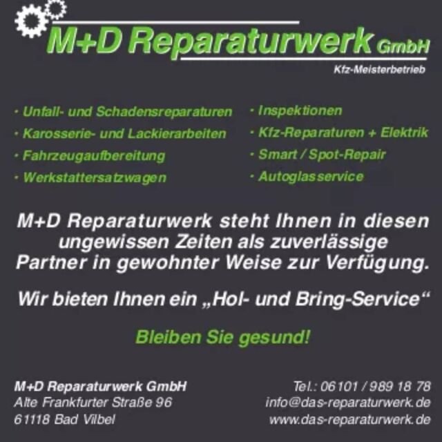 🍀 Bleibt gesund 🍀
Wir haben für euch geöffnet 🚗
#mdreparaturwerk #dasreparaturwerk #kfzwerkstatt #frankfurtammain #werkstatt #badvilbel #badvilbelheilsberg #cartuning #autotuning #kfzmeister #autoteile #autowerkstatt #autoliebe #autoreparatur #bmw #mercedes #audi #opel #vw #ford #freiewerkstatt #fahrzeugpflege #seat #skoda