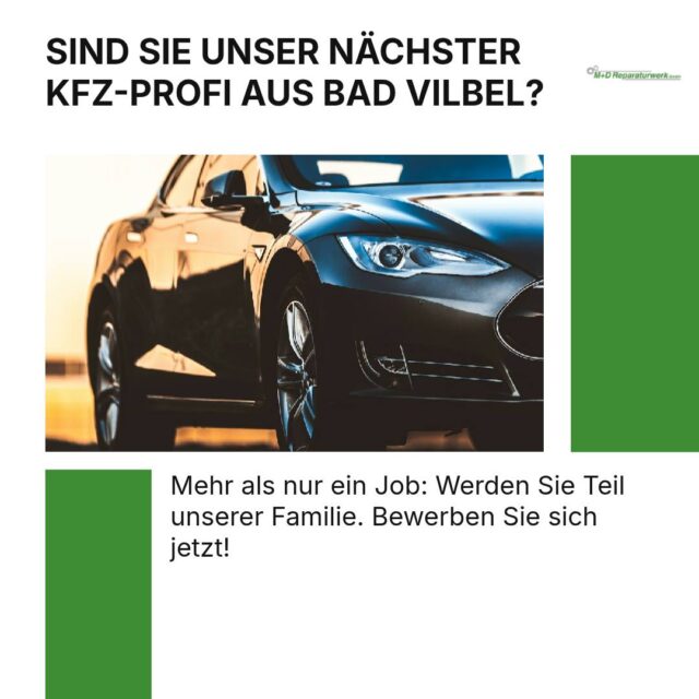 🔧 Wachse mit uns! Wir suchen KFZ-Meister (m/w/d) und Mechatroniker (m/w/d) für unser Team in Bad Vilbel.

Bei uns zählen Fachkompetenz und Leidenschaft fürs Auto. Werden Sie Teil unserer Werkstatt-Familie mit über 12 Jahren Erfahrung.

Interesse? Rufen Sie uns an: +4961019891878 oder senden Sie Ihre Bewerbung an info@das-reparaturwerk.de

#Stellenangebot #KFZMeister #Mechatroniker #BadVilbel