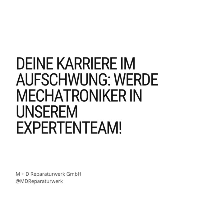 Dein Herz schlägt elektrisch? Wir suchen einen Mechatroniker (m/w/d) für unser Team!

Du liebst moderne Fahrzeugtechnik und möchtest in einem familiären Betrieb mit über 12 Jahren Erfahrung arbeiten? Wir bieten dir:
• Regelmäßige Fortbildungen
• Modernste Technik
• Familiäre Atmosphäre
• Langfristige Perspektive

Bewirb dich jetzt: info@das-reparaturwerk.de oder ruf an: 06101 9891878

#Jobchance #Mechatroniker #BadVilbel #KfzService