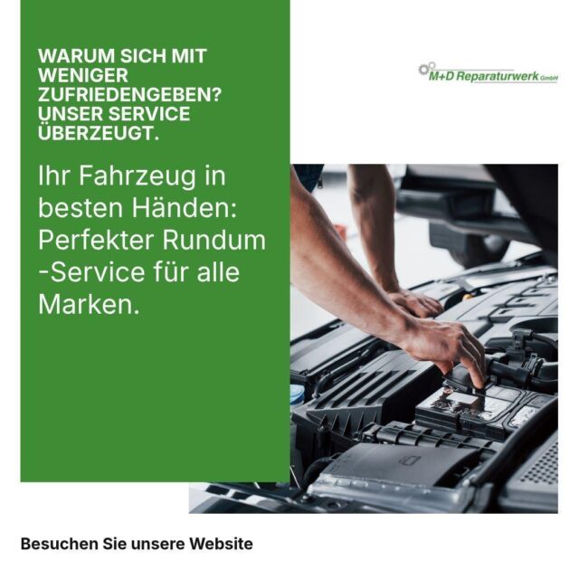 Ihr Auto verdient einen Rundum-Service, den wir perfekt beherrschen 🔧

Von Inspektionen über Smart-Repair bis zu Karosseriearbeiten – wir kümmern uns um ALLE Fabrikate ohne Ausnahmen.

✅ HU+AU direkt bei uns im Haus
✅ Professioneller Reifenservice mit Einlagerung
✅ Hochwertige Fahrzeugaufbereitung

Warum mehrere Werkstätten, wenn eine genügt? Vereinbaren Sie Ihren Termin: 06101 9891878

#Autoreparatur #BadVilbel #Werkstatt